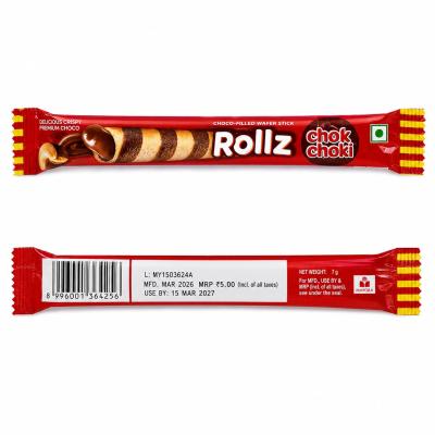 CHOK CHOKI ROLLZ CHOCO FILLED WAFER ROLLZ - 7g